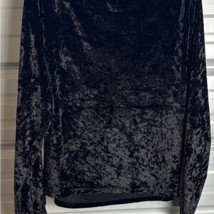 BuffBunny Black Velvet Top